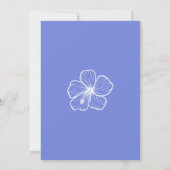 Invitation Baby Boy, Citation Script Baby shower floral tropi (Dos)