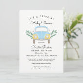 Invitation Baby Boy Drive Par Baby shower (Debout devant)