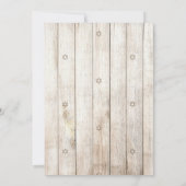 Invitation Baby Boy Rustic Cérémonie de Naming Hébreu Juif (Dos)