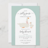 Invitation Baby Boy Silly Goose sur le Baby shower de perte (Devant)