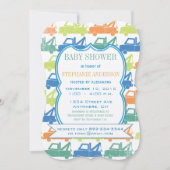 Invitation Baby Boy Tow Truck Douche (Devant)