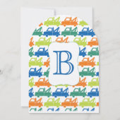 Invitation Baby Boy Tow Truck Douche (Dos)