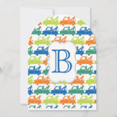 Invitation Baby Boy Tow Truck Douche (Dos)