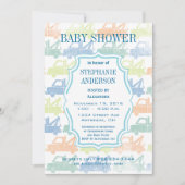 Invitation Baby Boy Tow Truck Douche (Devant)