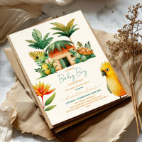 Baby Boy Tropical Jungle Safari Animaux Douche