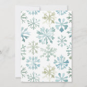 Invitation Baby Boy Winter Snowflake Baby shower (Dos)