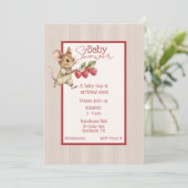 Invitation Baby Boy Woodland Animal Douche (Debout devant)