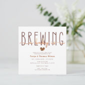 Invitation Baby brasse un Baby shower café moderne (Debout devant)