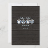 Invitation Baby Brewing Blue Qui Connaît Papa-To-Be Meilleur (Dos)