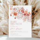 Invitation Baby Brunch Floral Bohème