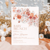 Invitation Baby Brunch Floral Bohème