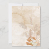 Invitation Baby Brunch Pampas Neutre Baby Shower (Dos)