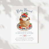 Invitation Baby Brunch Pancake Stack Vintage Baby Shower