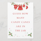 Invitation Baby Clothesline Guess How Many Shower Game sign (Devant)