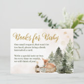 Invitation Baby Cold Outside Rustic Deer Winter Baby Shower (Debout devant)