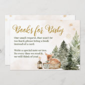 Invitation Baby Cold Outside Rustic Deer Winter Baby Shower (Devant / Derrière)