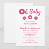 Invitation Baby Donut (Devant / Derrière)