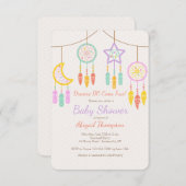 Invitation Baby Dreamcatcher (Devant / Derrière)