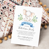 Baby Elephant Baby Shower Par La Poste À Longue Di