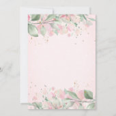 Invitation Baby Elephant Stars Baby shower virtuel Feuille (Dos)