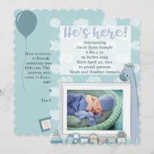 Baby Faire-part, Il est là