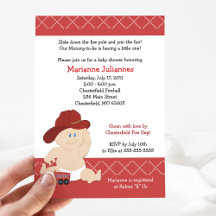 Baby Fire Fighter mignon Baby shower pompier