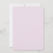 Invitation Baby Floral Moderne En Fleur Aquarelle Rose (Dos)