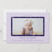 Invitation Baby Flurry | Annonce de naissance horizontale (Devant)