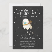 Invitation Baby Ghost Baby shower Little Boo (Devant)