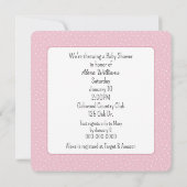 Invitation Baby Giraffe En Baby shower Fleurs (Dos)