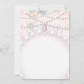 Invitation Baby Girl Birthday Showray Perles Leopard (Dos)