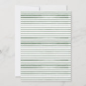 Invitation Baby Girl Boho Verdure Baby shower rustique (Dos)