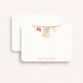 Invitation Baby Girl Clothesline Nursery Note Card