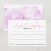 Invitation Baby Girl Conseils Douche (Devant / Derrière)