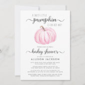 Invitation Baby Girl Douche par Citrouille de messagerie Aqua (Devant)