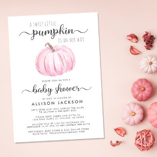 Invitation Baby Girl Douche par Citrouille de messagerie Aqua
