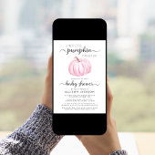 Invitation Baby Girl Douche par Citrouille de messagerie Aqua