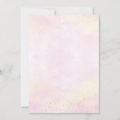 Invitation Baby Girl Elephant avec Masque Zoom Baby shower (Dos)