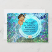Invitation Baby Girl Enchanted Mermaid Baby shower Party (Dos)