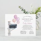 Invitation Baby Girl Longue distance douche par la poste (Debout devant)