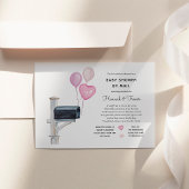 Invitation Baby Girl Longue distance douche par la poste