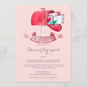 Invitation Baby Girl Longue distance Douche par Mail Invitati