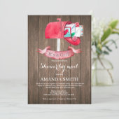 Invitation Baby Girl Longue distance Douche par Mail Invitati (Debout devant)