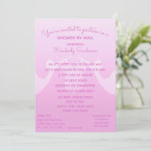 Invitation Baby Girl Longue distance Douche par Mail Invitati (Debout devant)