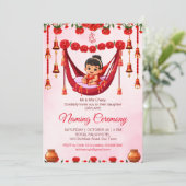 Invitation Baby Girl Naming Namkaran Cradle Ceremony (Debout devant)