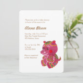 Invitation Baby Hippo (Debout devant)