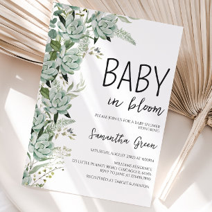 Invitation Baby in Bloom Baby Shower