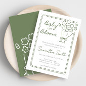 Invitation Baby In Bloom Baby Shower