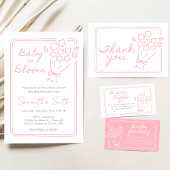 Invitation Baby In Bloom Baby Shower