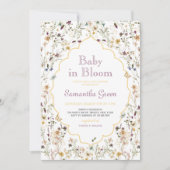 Invitation Baby in Bloom Baby Shower (Devant)